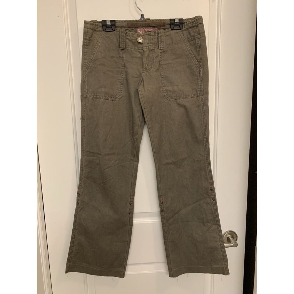 Low Rise Khaki Pants Convertible‎ Capri